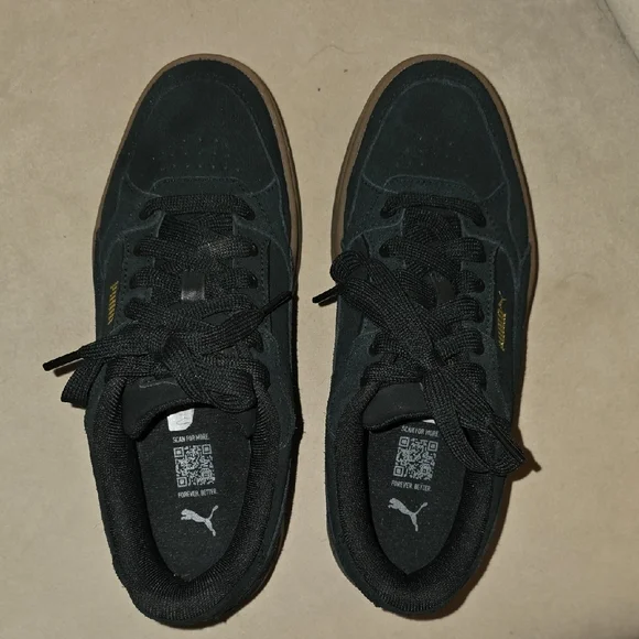 Puma Women's Black and Brown Platform Sneakers - Picture 2 of 3